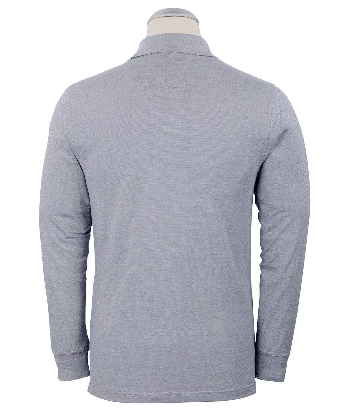 Liquid Stretch Cotton Long-Sleeve Polo Shirt