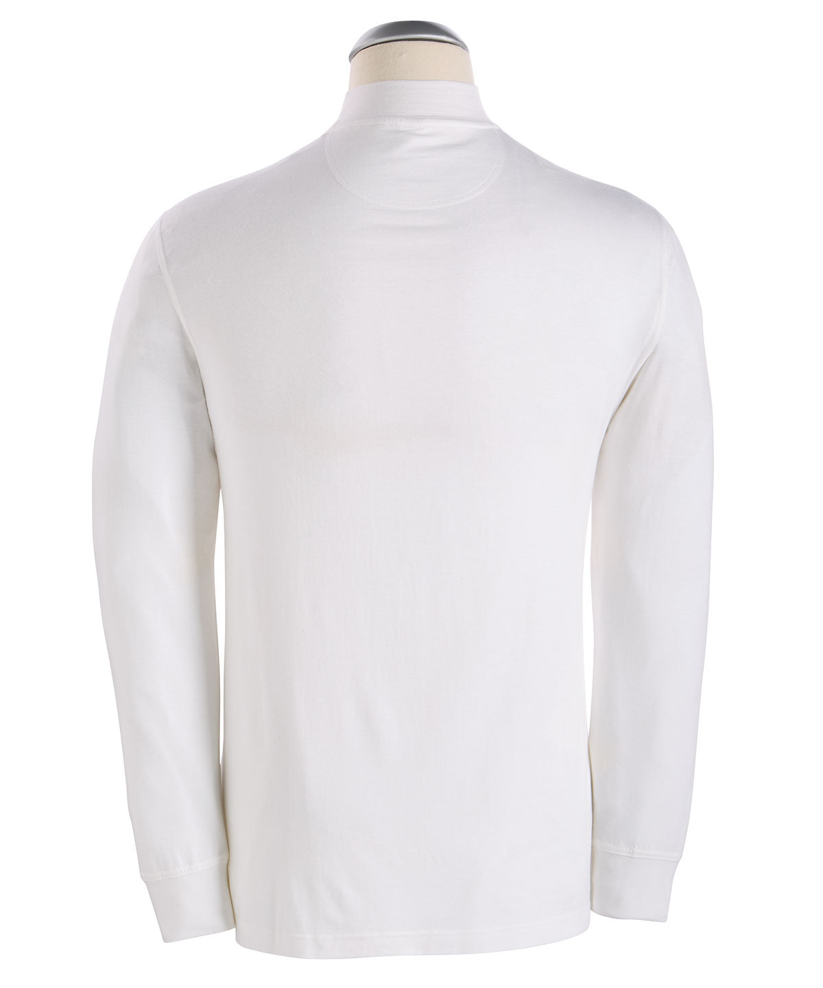 Liquid Stretch Cotton Long Sleeve Mock Neck Shirt - Bobby Jones