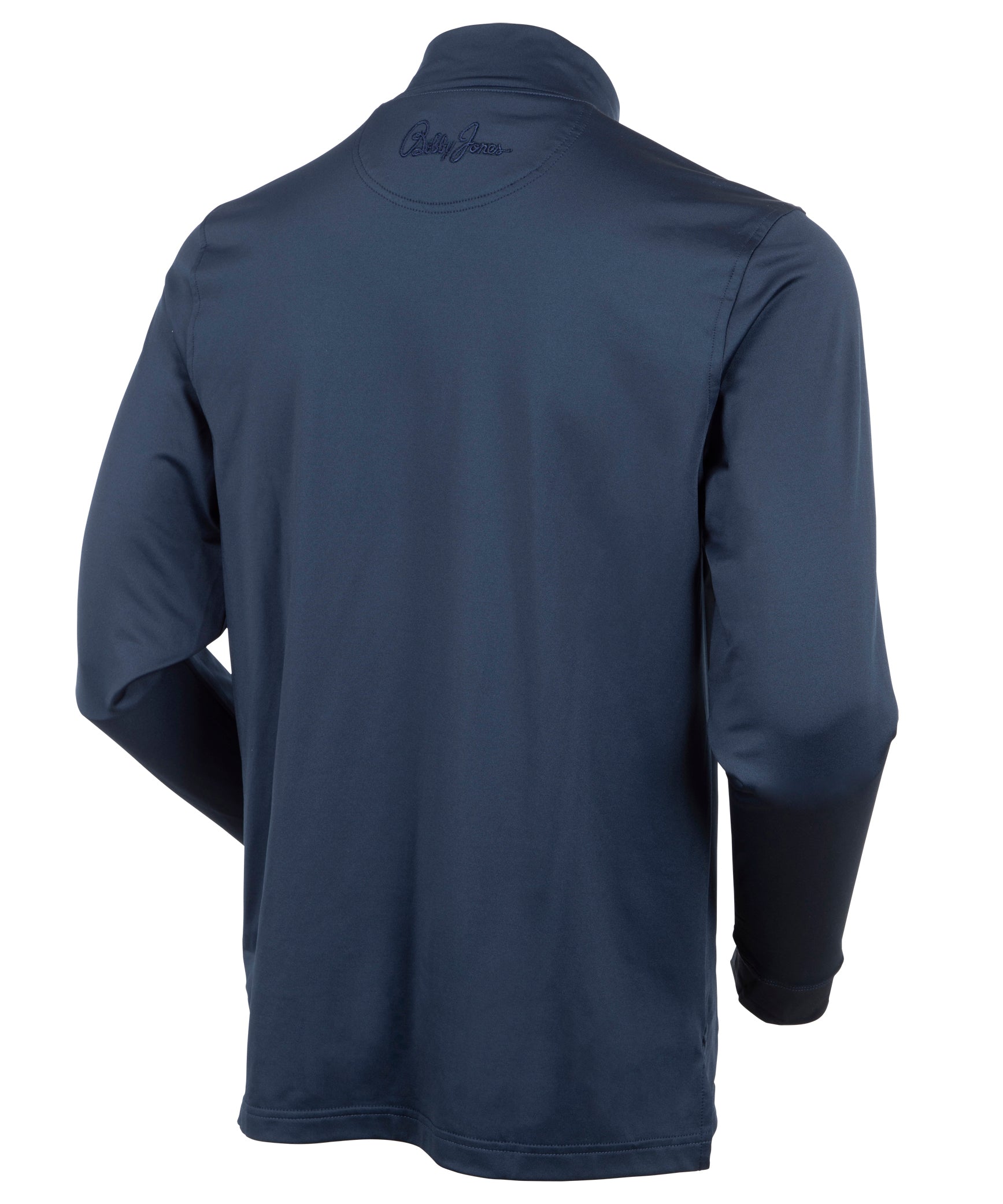 Liquid Stretch Cotton Long-Sleeve Mock Neck Shirt - Bobby Jones
