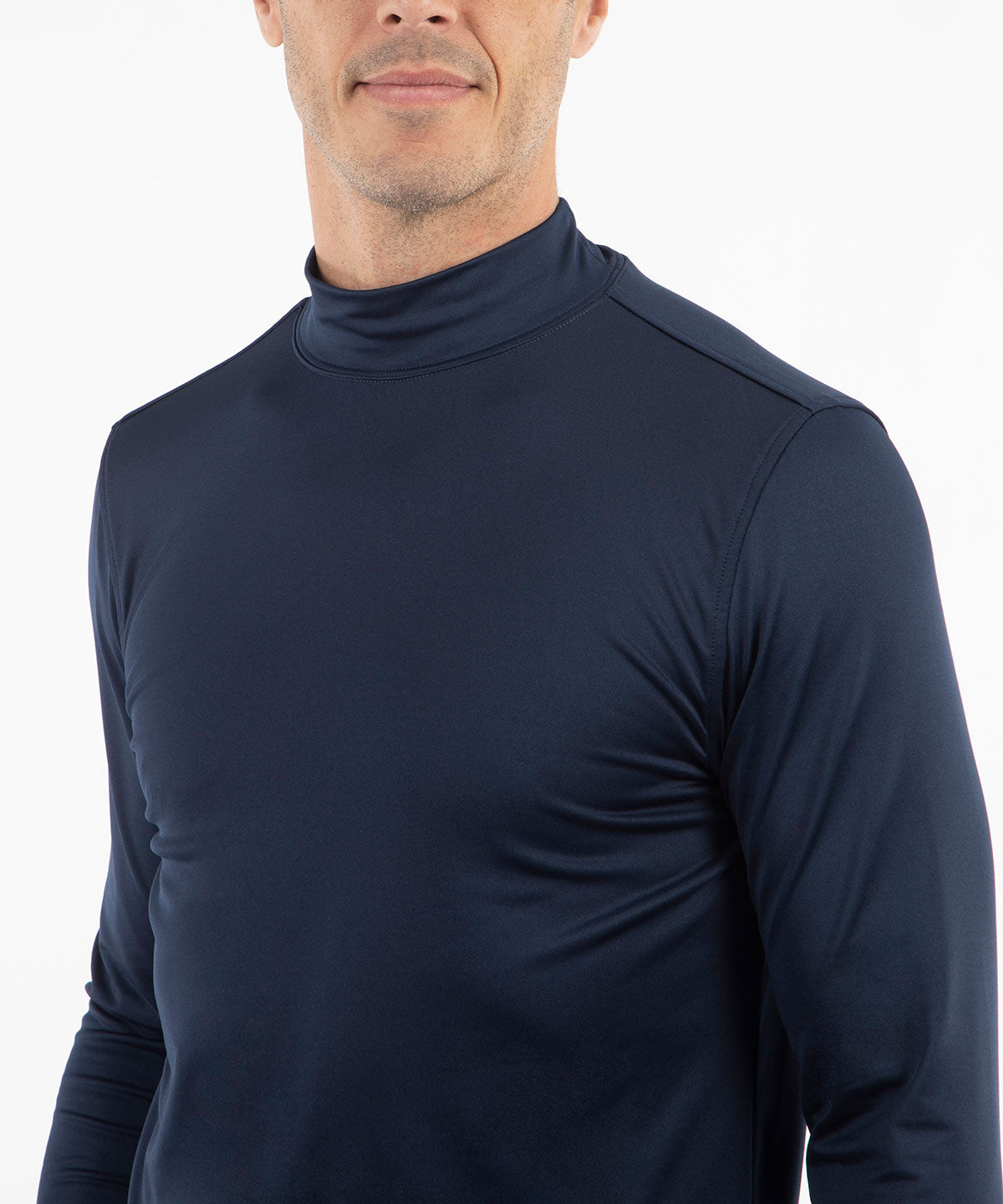 Performance Gamer Stretch Long-Sleeve Mock Neck T-Shirt - Bobby Jones
