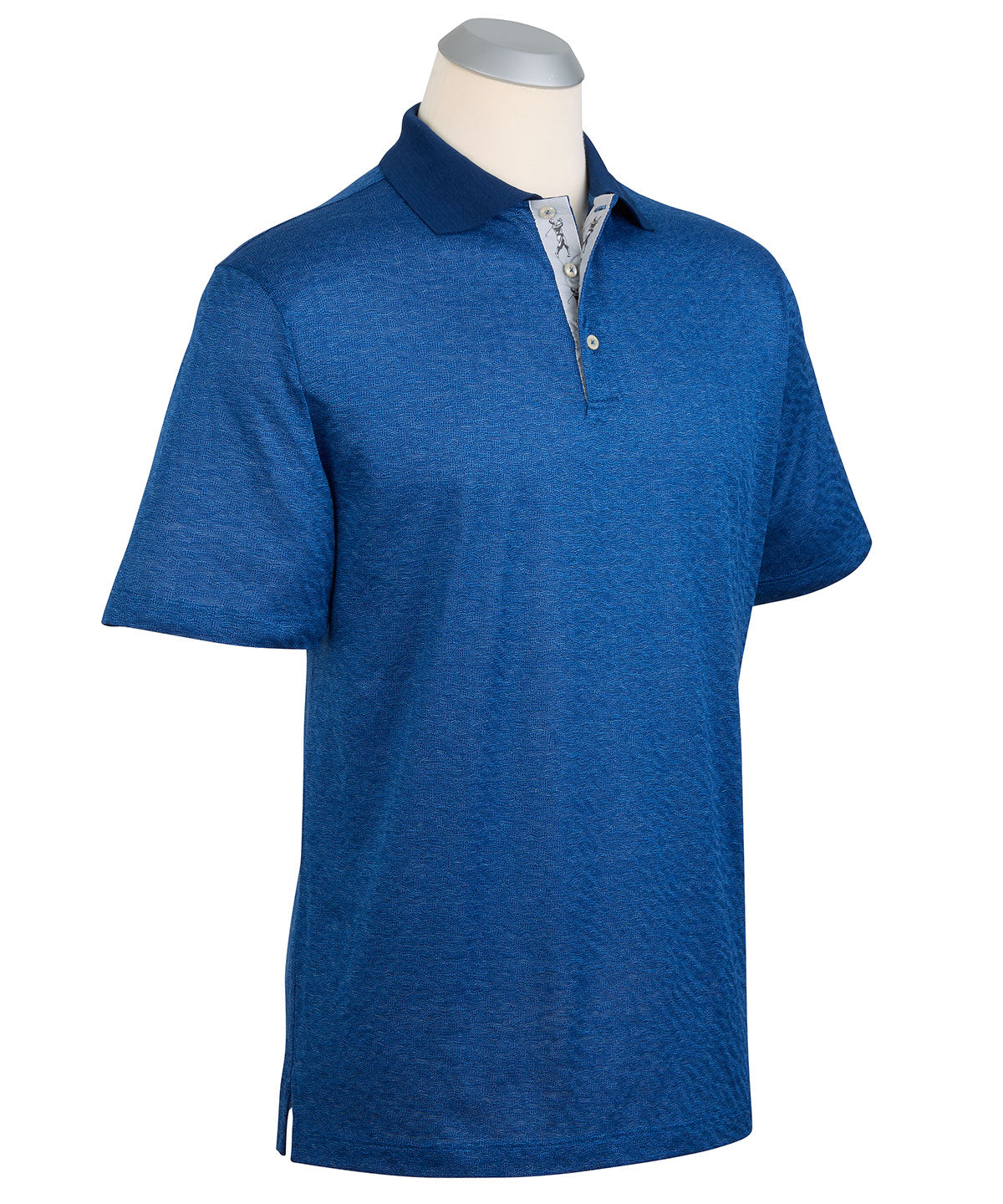 Heritage Italian Cotton Jacquard Polo Shirt - Bobby Jones