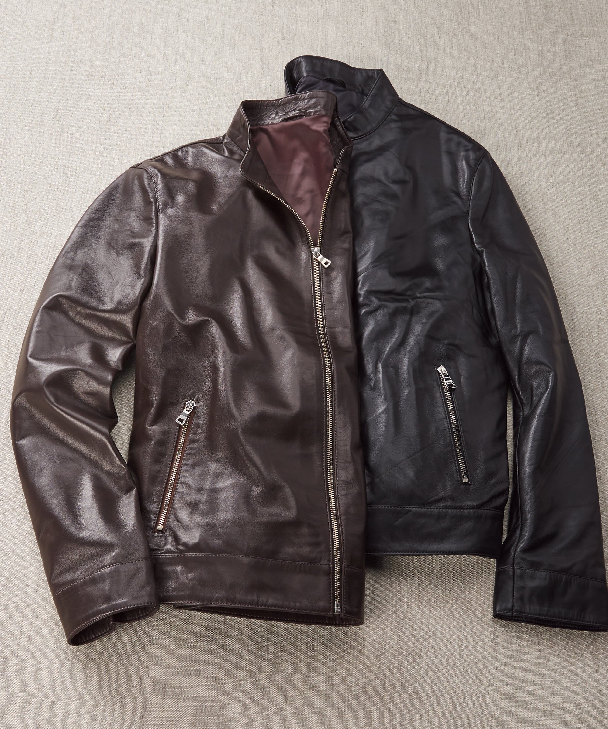 Men's Full Length Embossed Leather Duster Coat: Hugo – Leather Jacket  Company