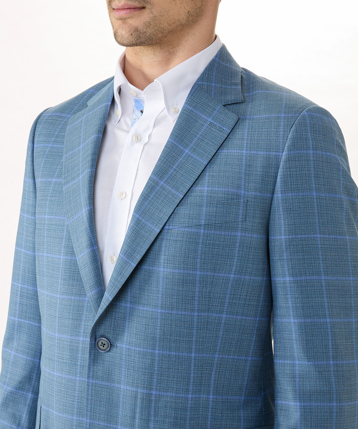 English Riding Jacket l Ocean Blue Plaid with White Piping – Marigold  Riding Apparel
