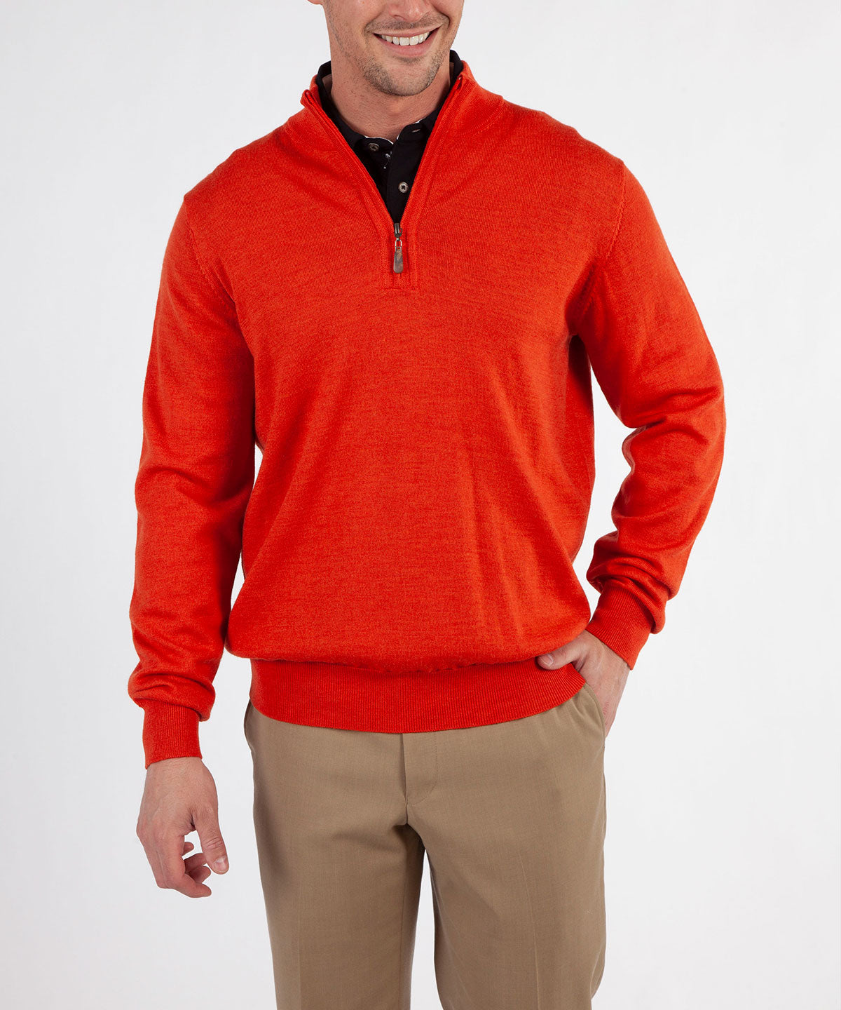 Signature 100% Merino Wool Quarter-Zip Sweater