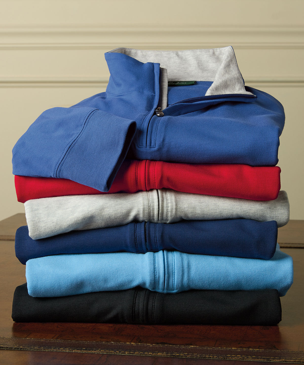 Liquid Stretch Cotton Quarter-Zip Pullover