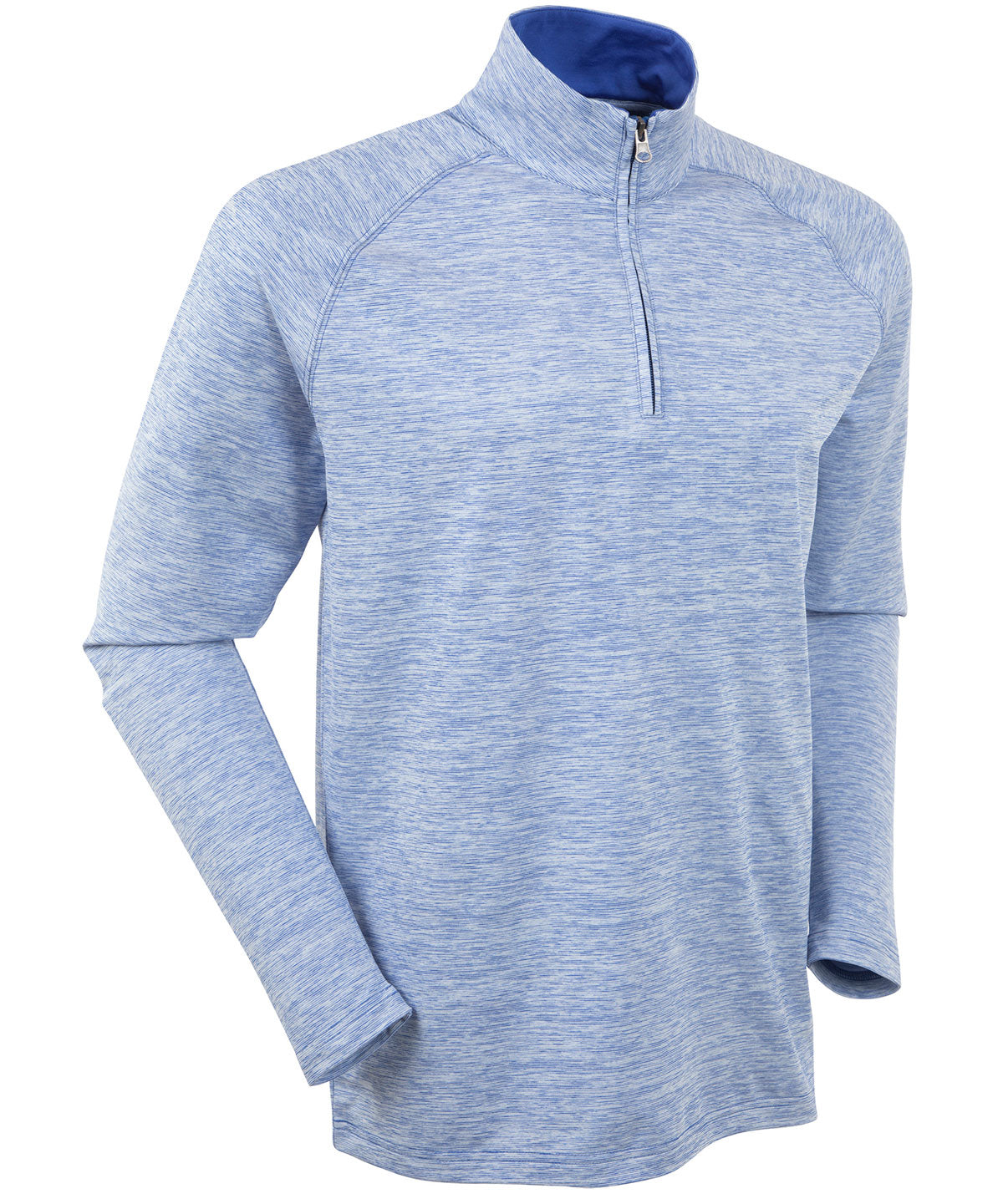 ZAFUL Men's Vintage Quarter Zip Fleece Pullover - Letter Embroidered Raglan Sleeve Sweatshirt