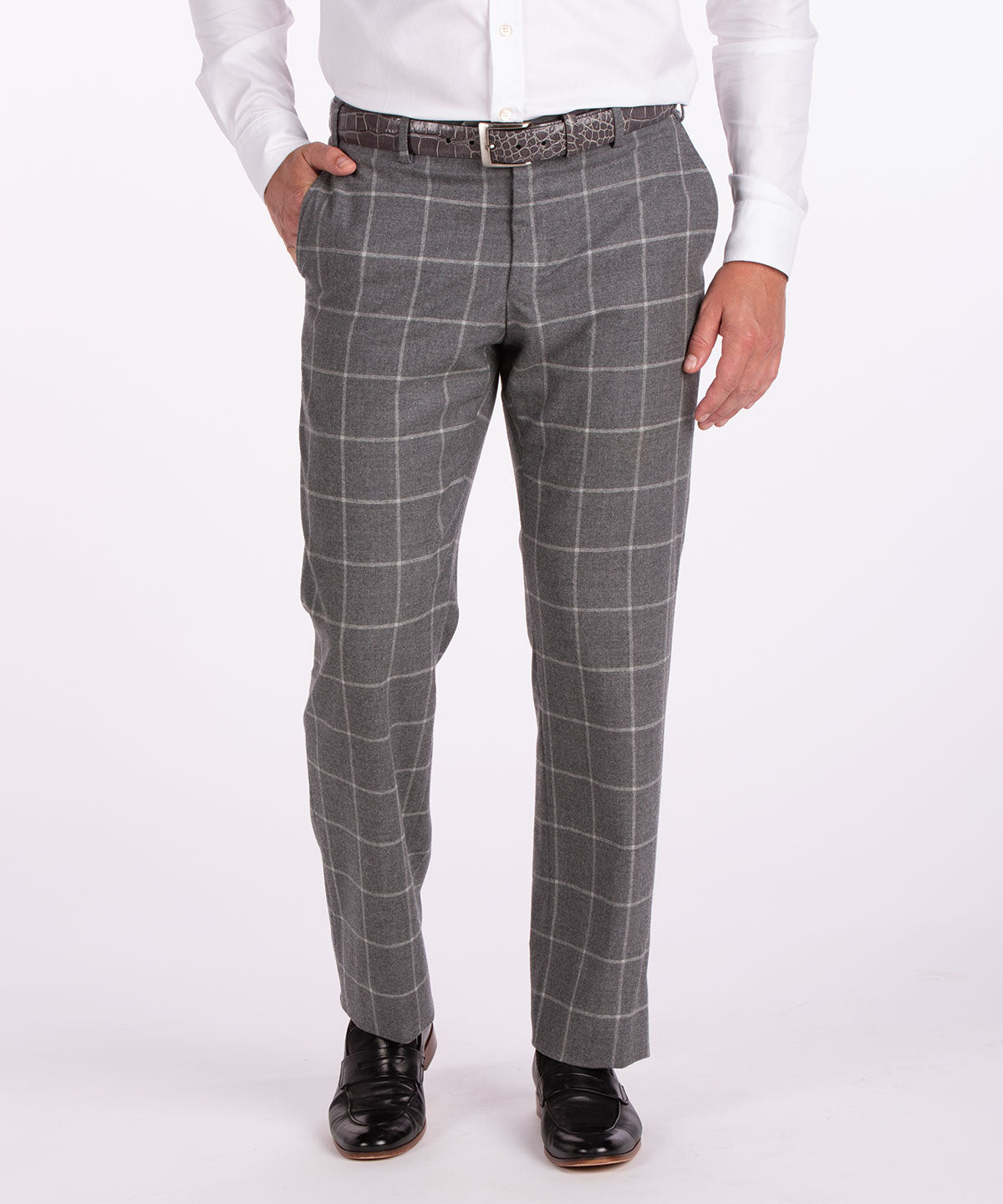 Heritage Thompson Italian Wool Dress Pant Tan Plaid / 42 Heritage Thompson Italian Wool Dress Pant Tan Plaid / 42