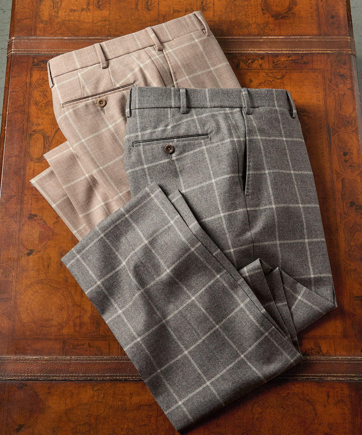 Clifford Grey Donegal Wool Tailored Fit Suit Pants