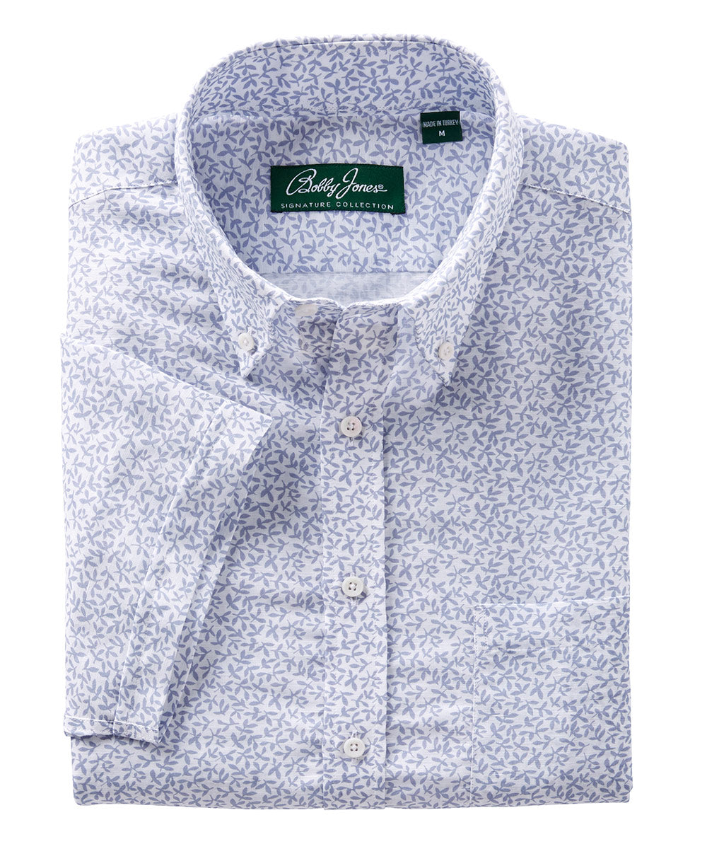 Signature Floral Print Short Sleeve Sport Shirt Signature Floral Print Short Sleeve Sport Shirt