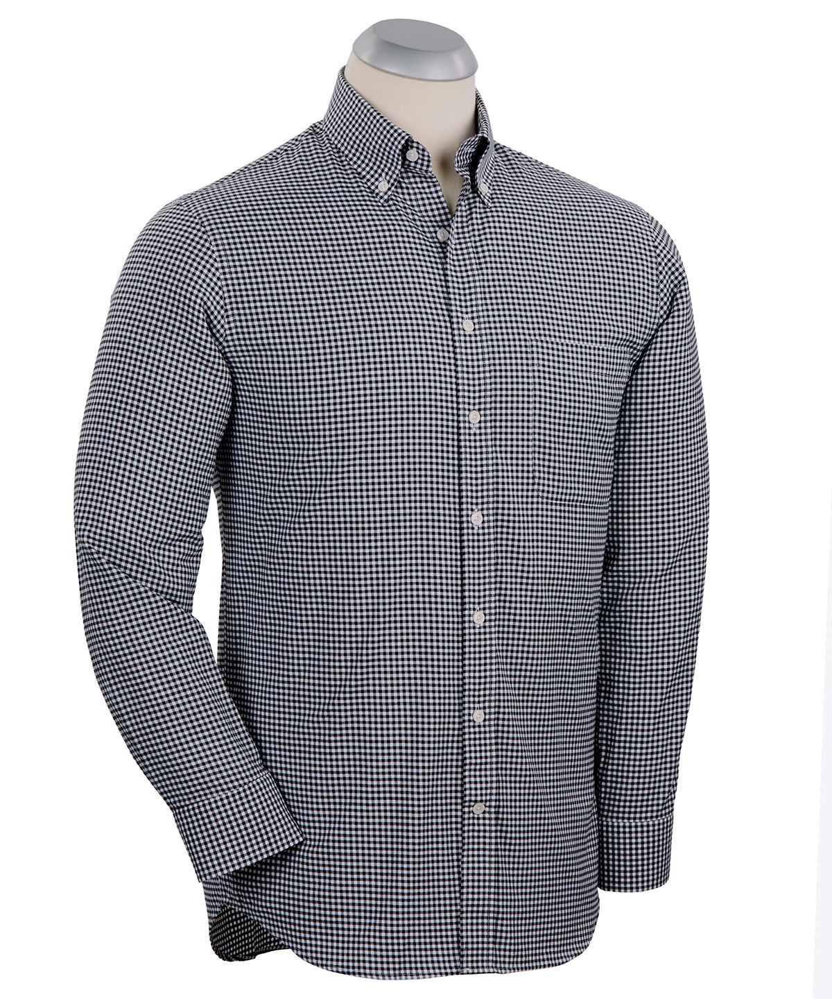 Signature Brushed Cotton Gingham Long Sleeve Sport Shirt