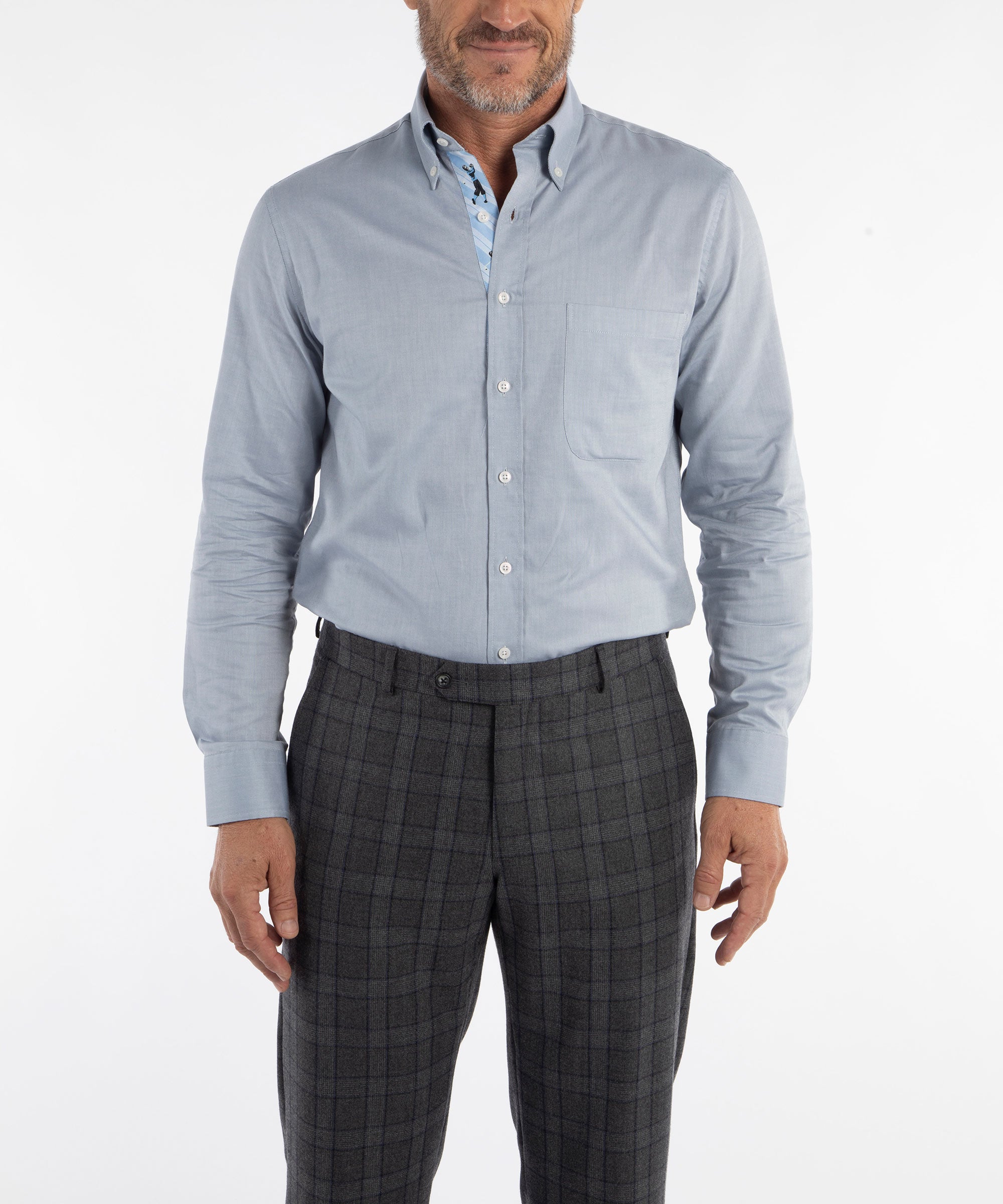 Signature 100% Cotton Oxford Solid Button-Down Shirt Signature 100% Cotton Oxford Solid Button-Down Shirt