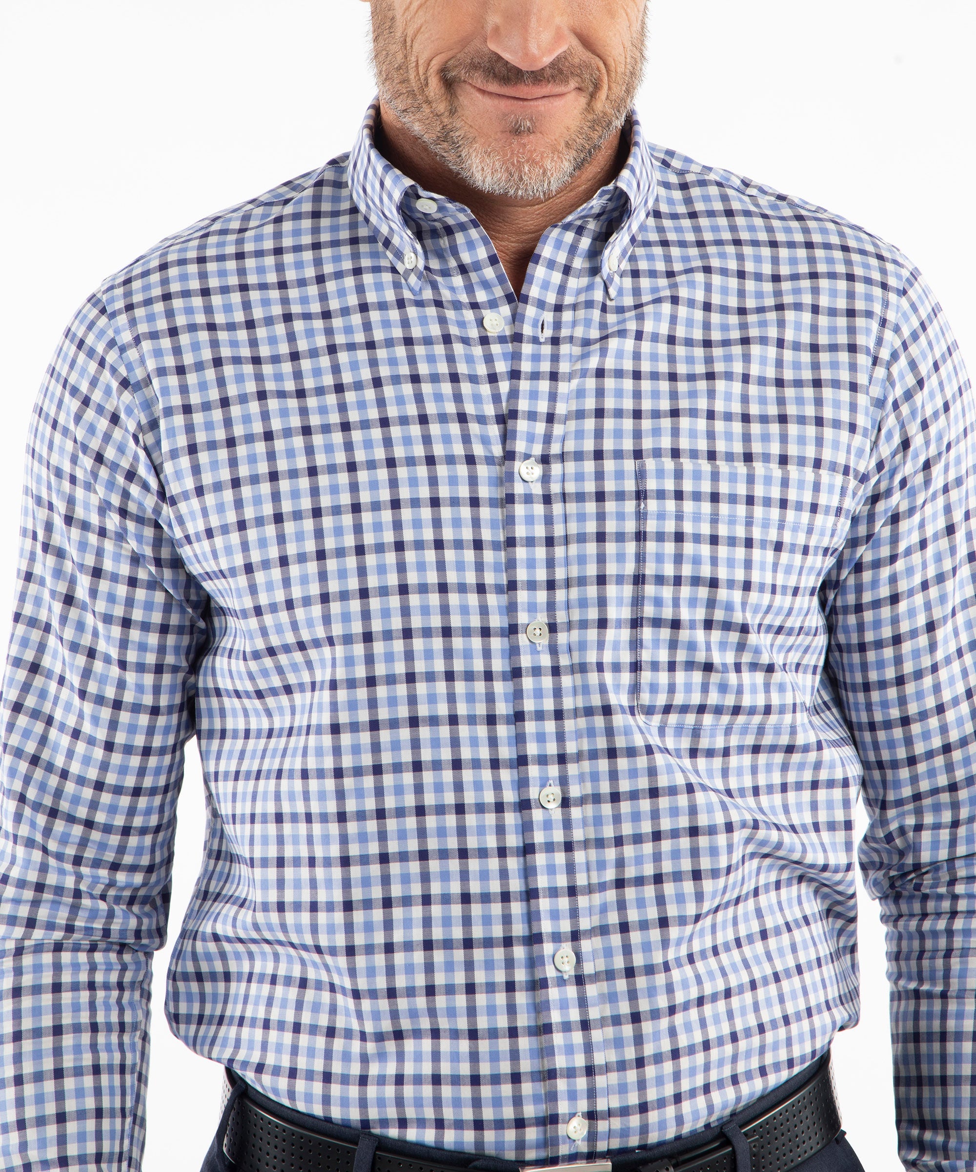 Heritage Twill Gingham Long Sleeve Sport Shirt