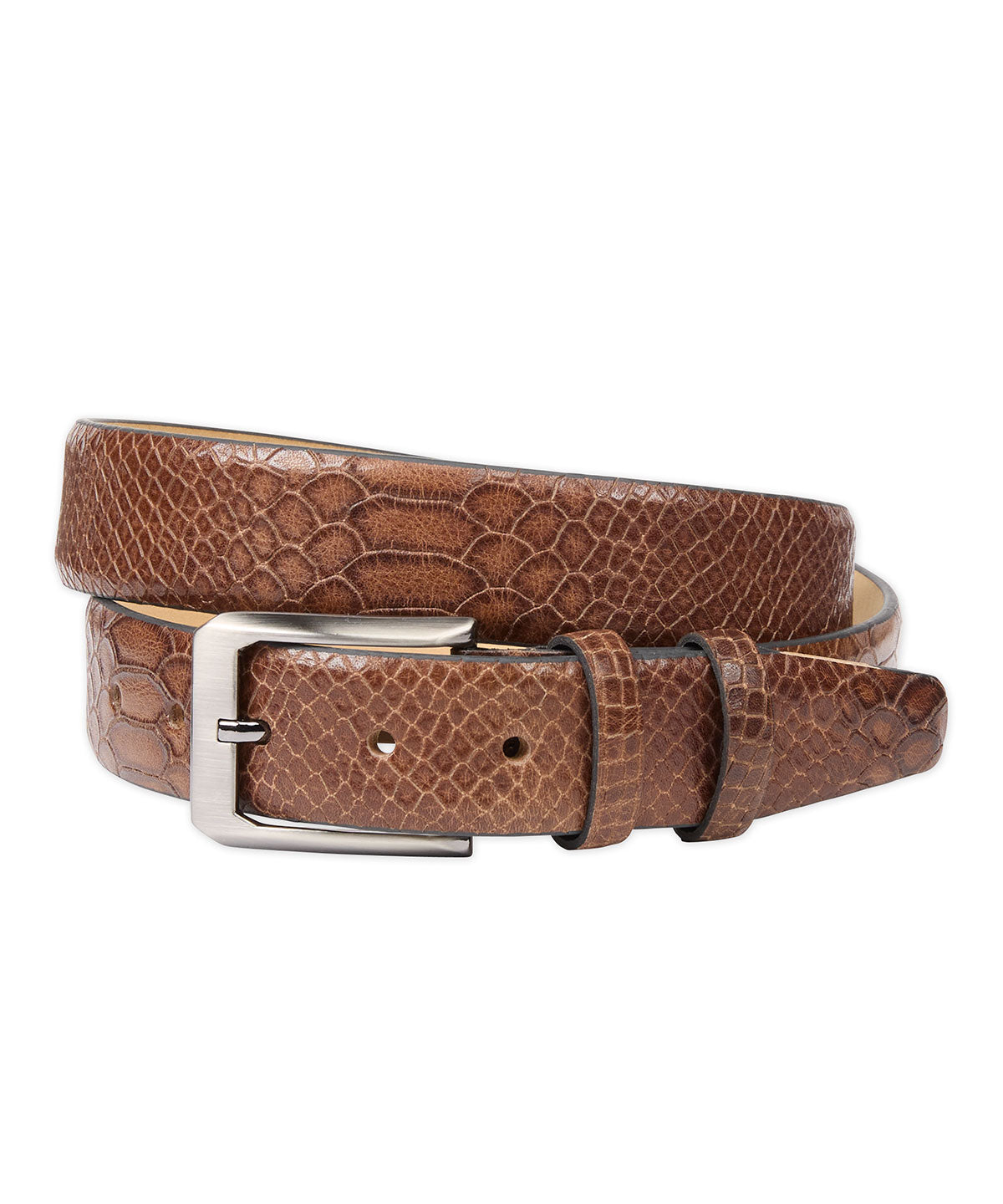 Mock Python Calf Skin Belt - Bobby Jones