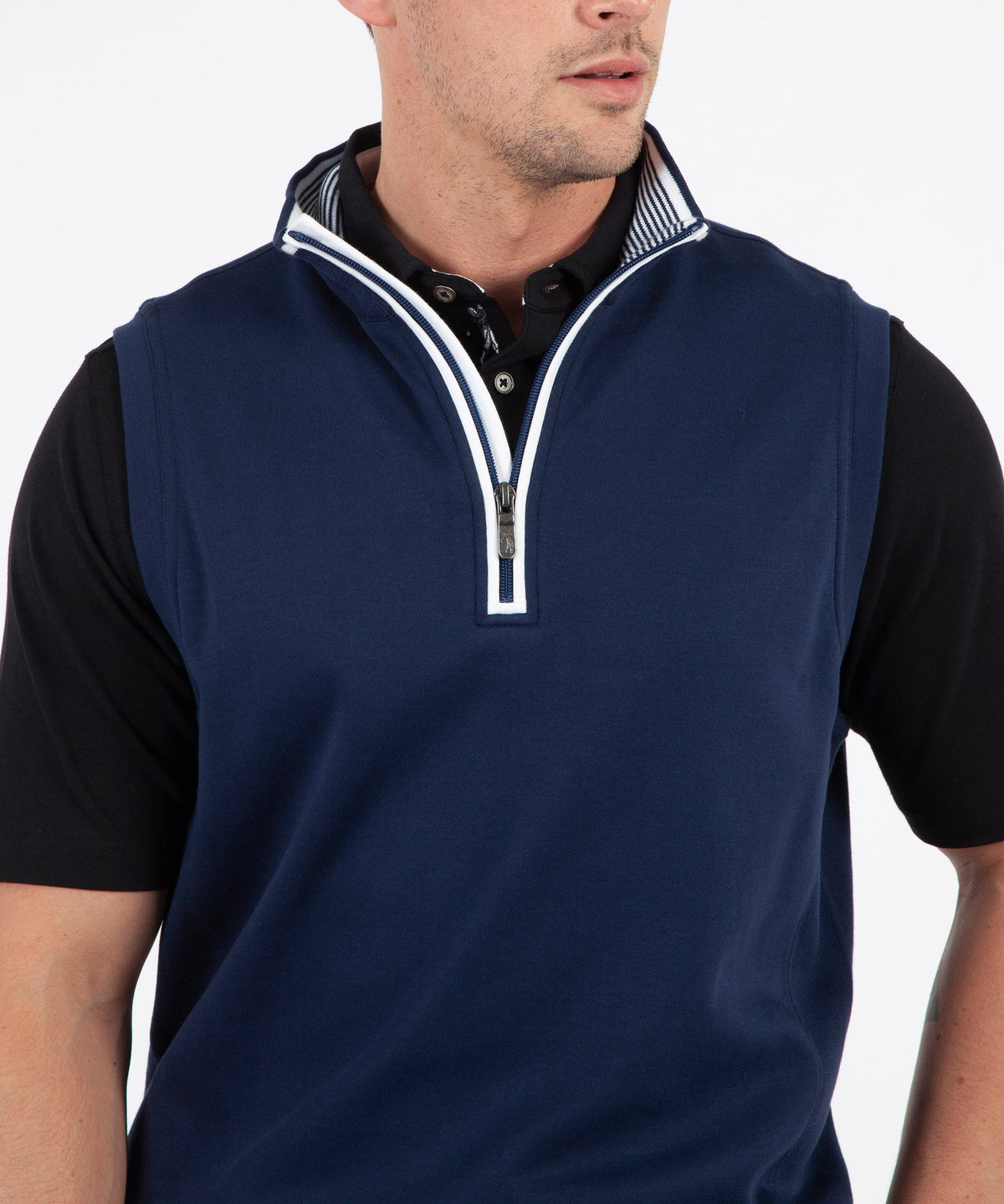 Leaderboard Pima Cotton Quarter-Zip Vest