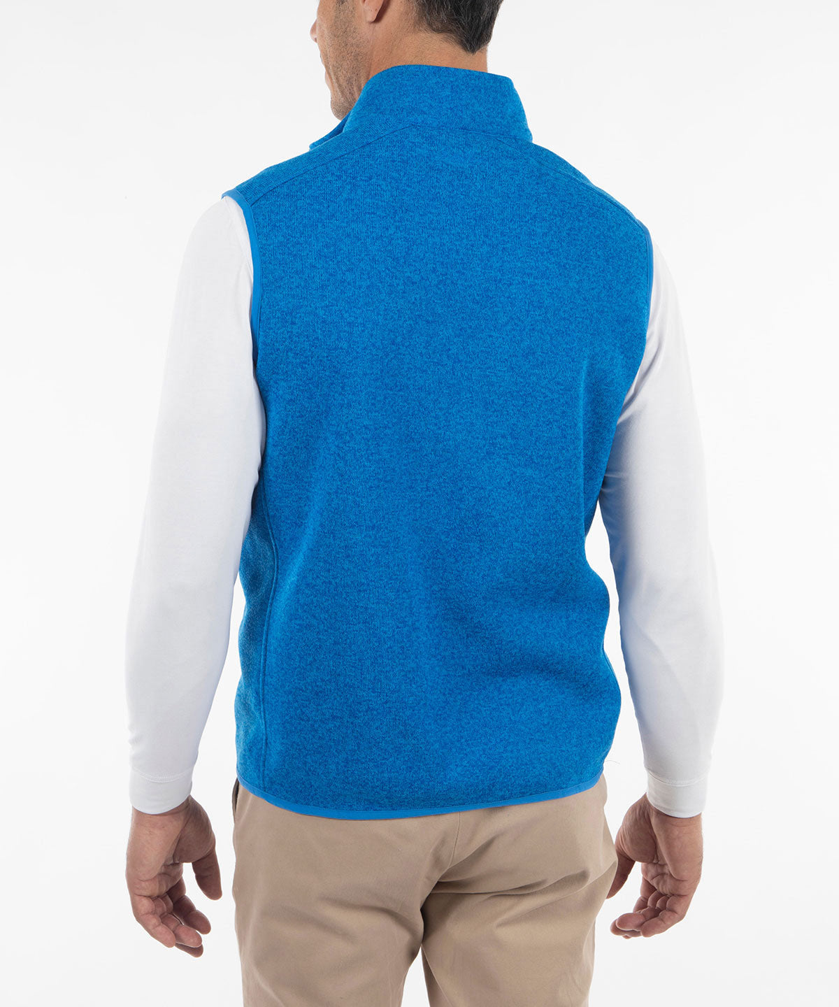 123rd U.S. Open Men's Bobby Jones Heathered Full Zip Fleece Vest