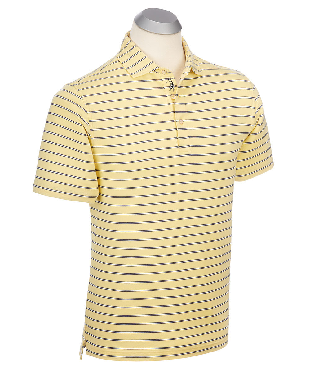 eFX Performance Cotton Frame Stripe Short Sleeve Polo Shirt