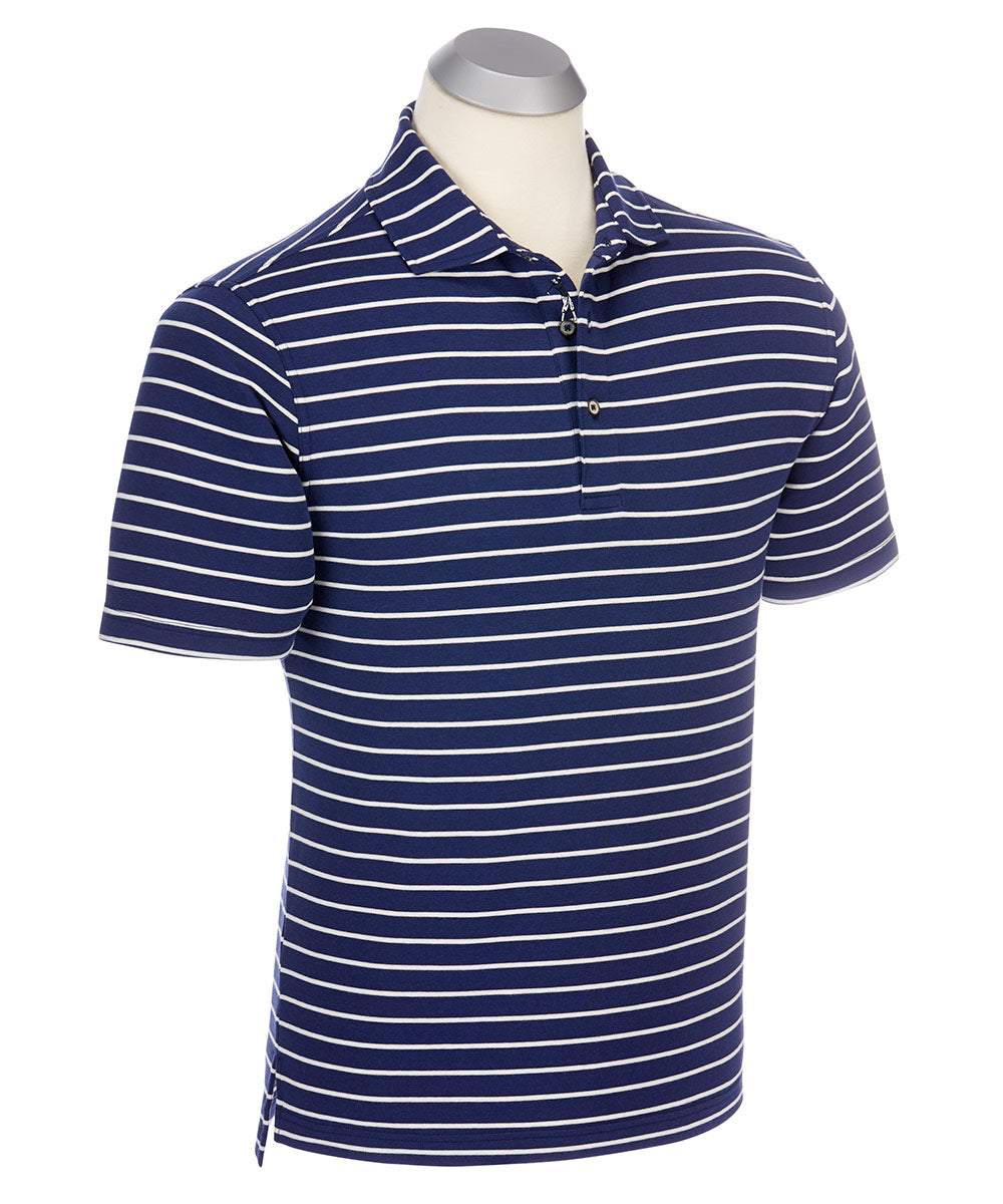 eFX Performance Cotton Frame Stripe Short Sleeve Polo Shirt