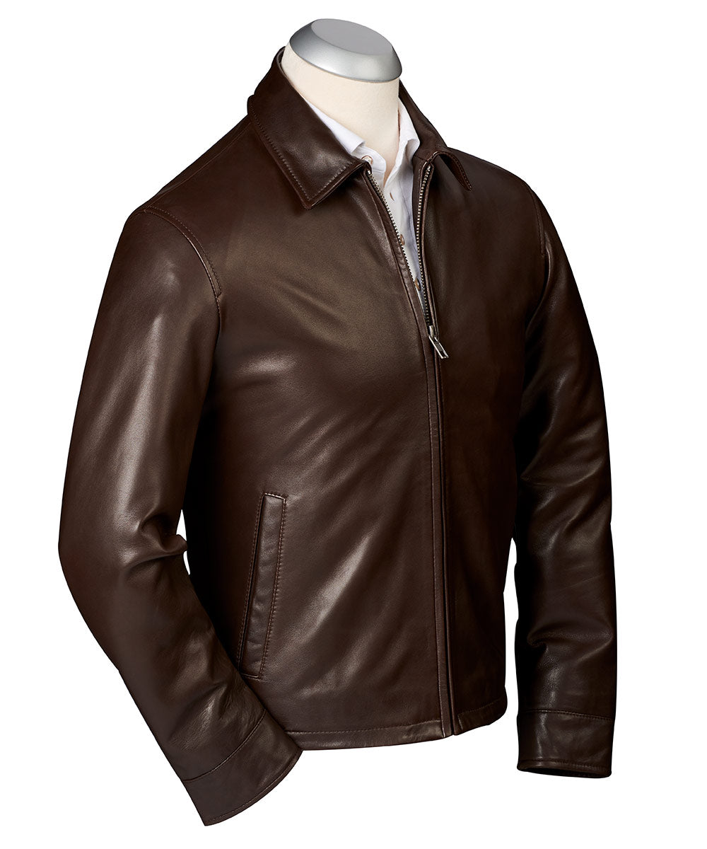 Vintage Jones New York Women's Brown Leather Jacket Size L -  Canada