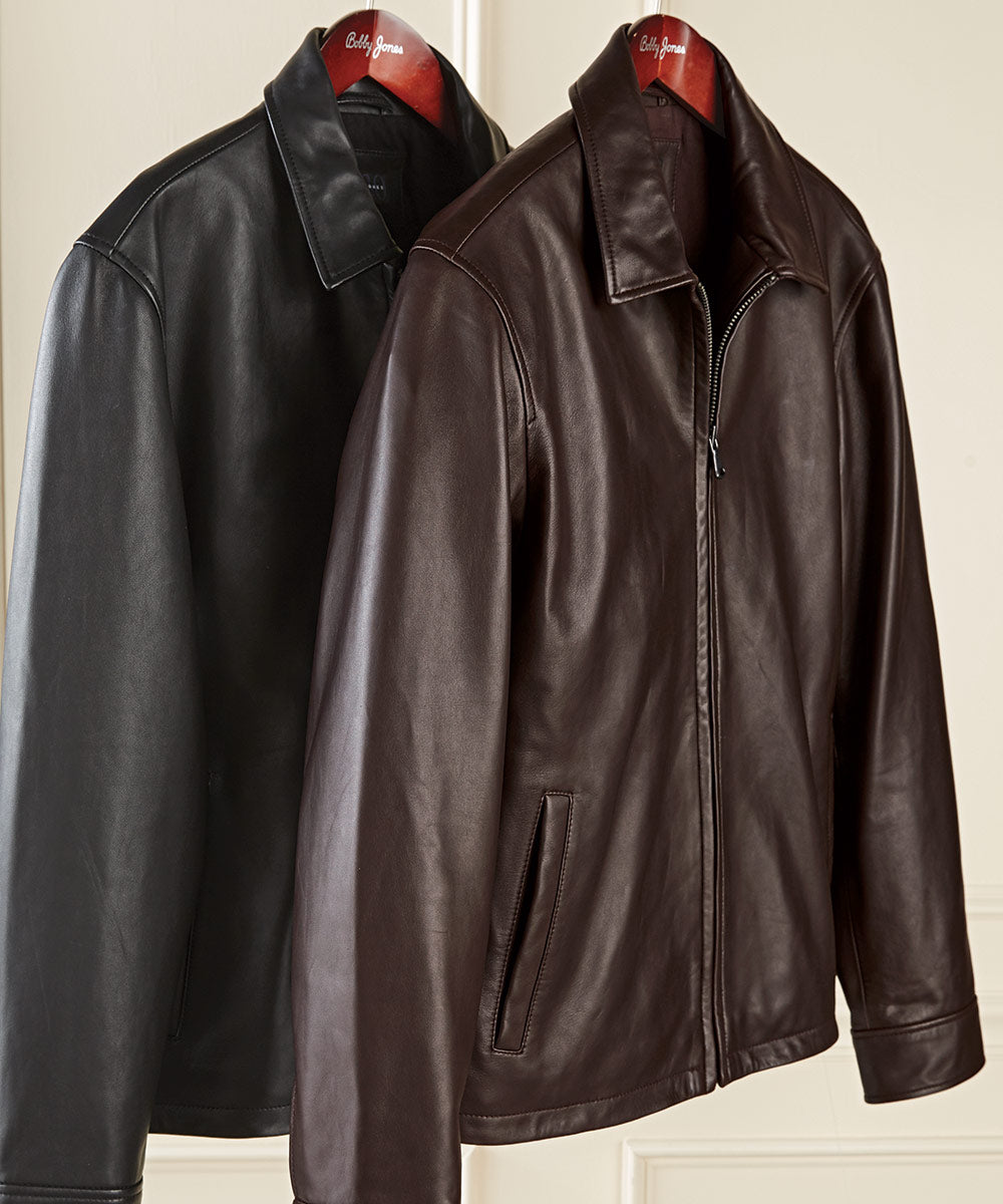 Eddie Bauer Women's Black Leather Coat Size M/medium. FREE