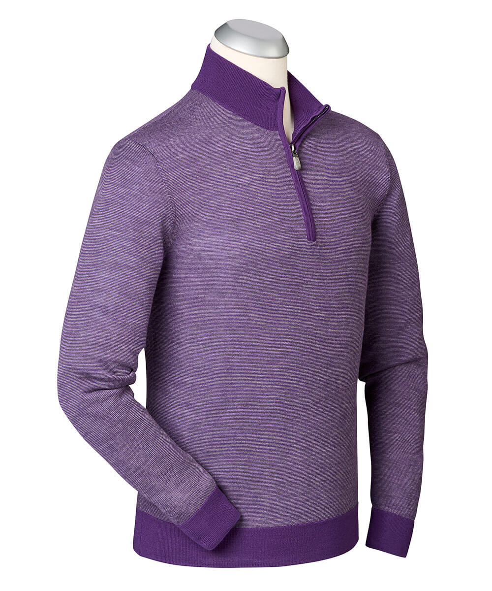 Fine Line Victoria Wool Quarter-Zip Sweater
