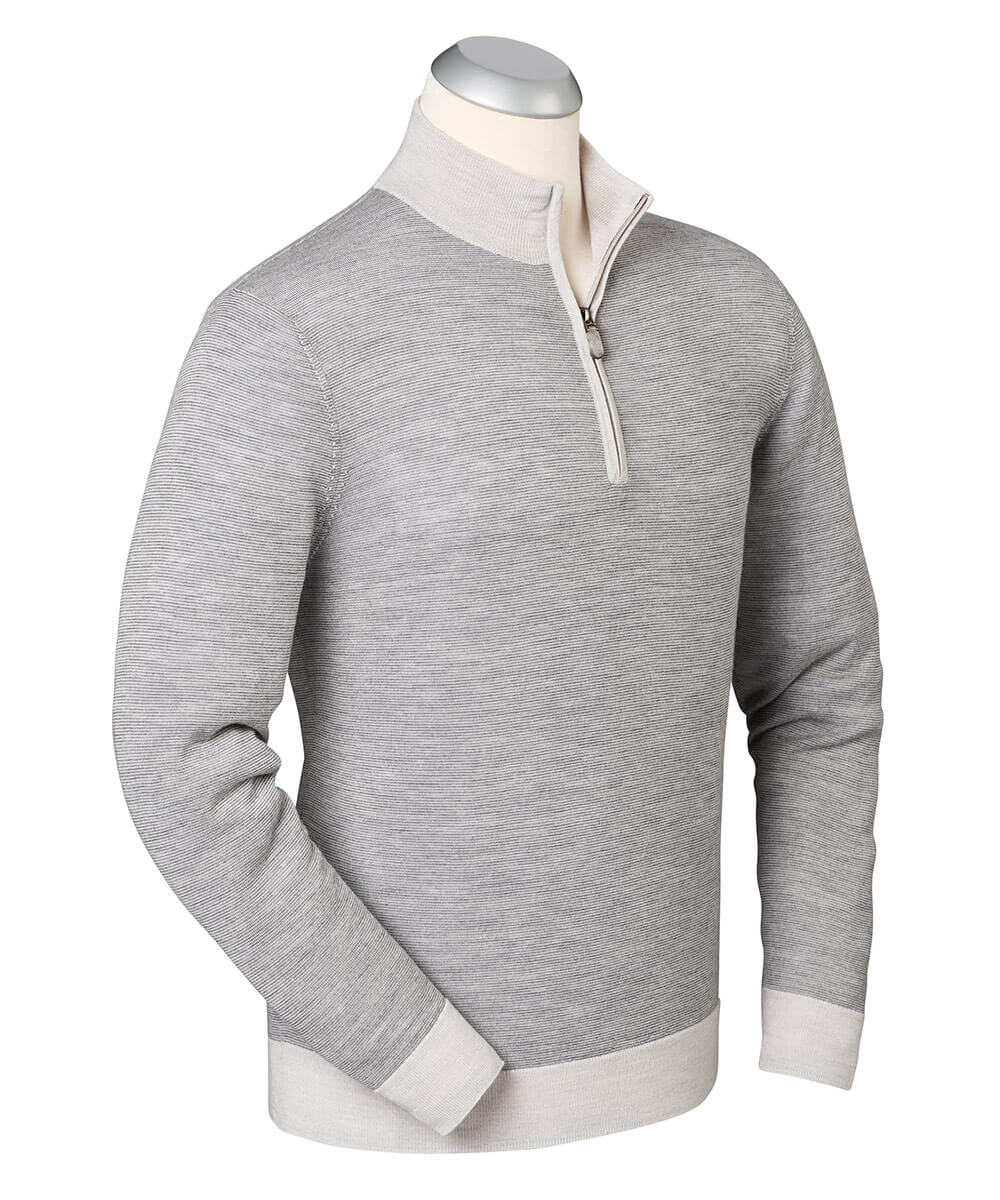 Fine Line Victoria Wool Quarter-Zip Sweater