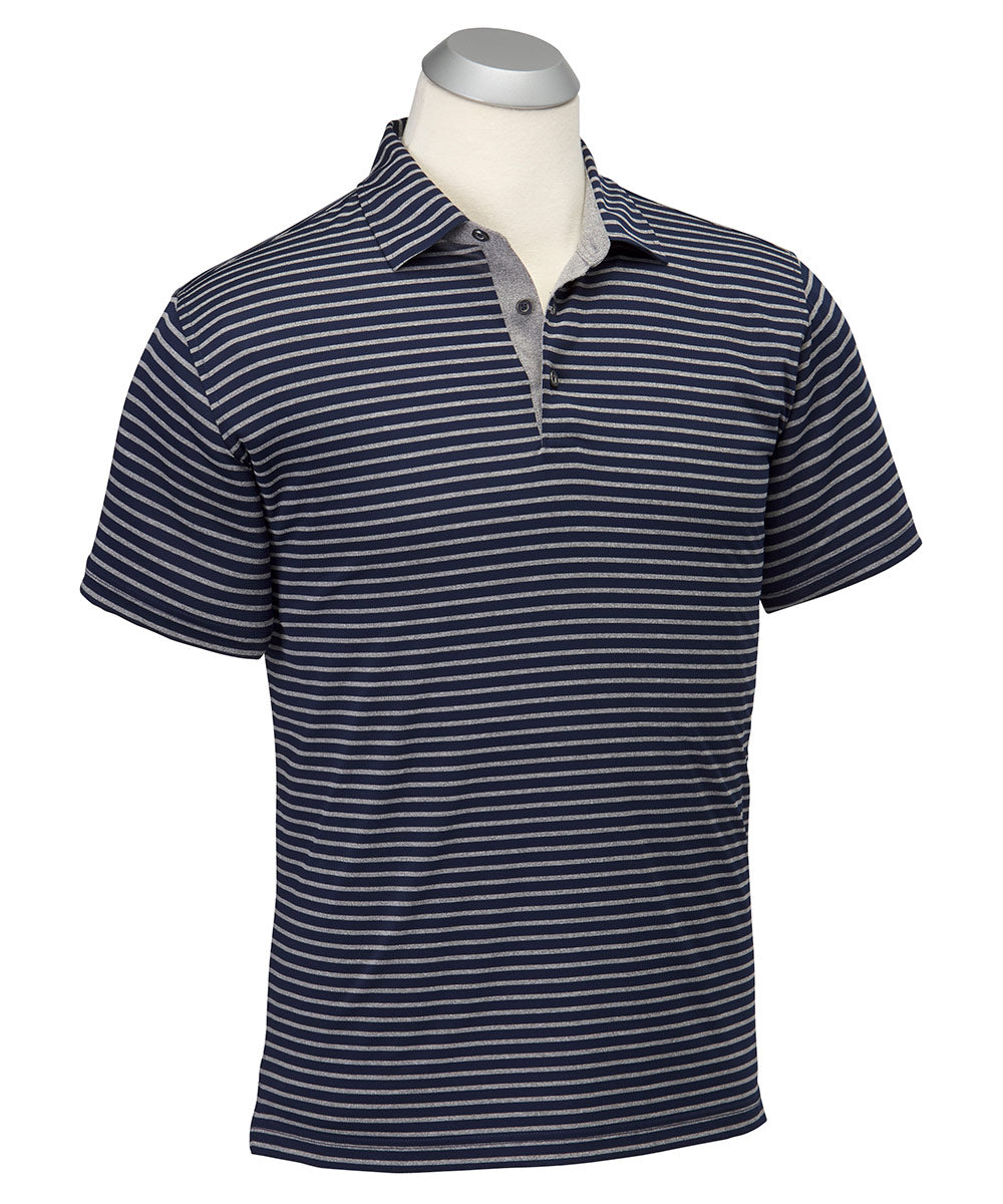 Rule 18 Tech Control Stripe Short Sleeve Polo